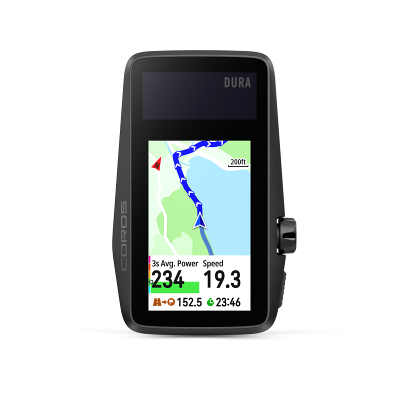 Coros Dura Solar GPS Bike Computer in Black-2